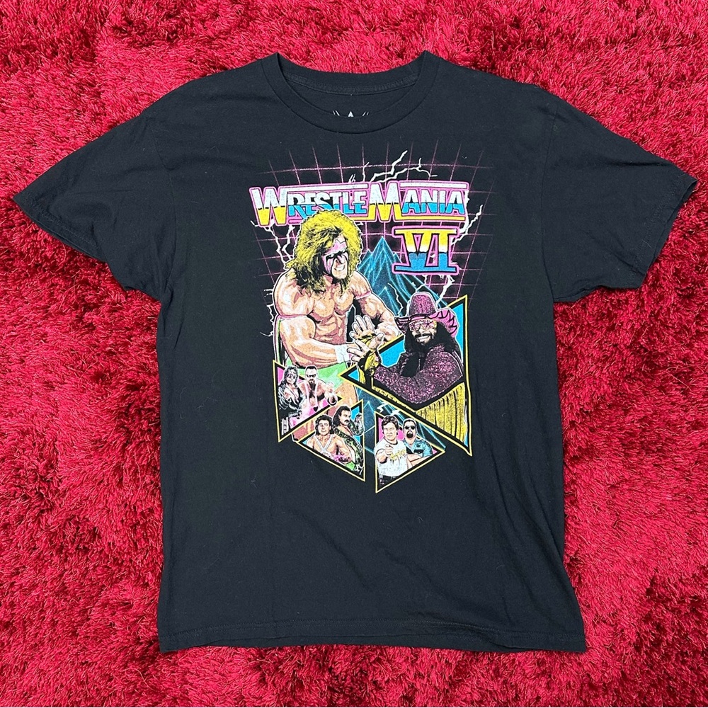 WWE Wrestle Mania VI Vintage Retro Shirt Large 6